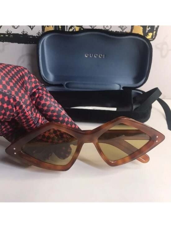 New Authentic Gucci Havana Stylish Brown Sunglasses GG0496S 002 main image 3